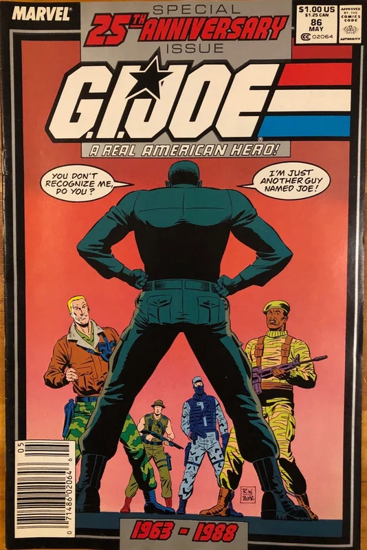 G.I. Joe #86 1989 Marvel Comic Book 25th